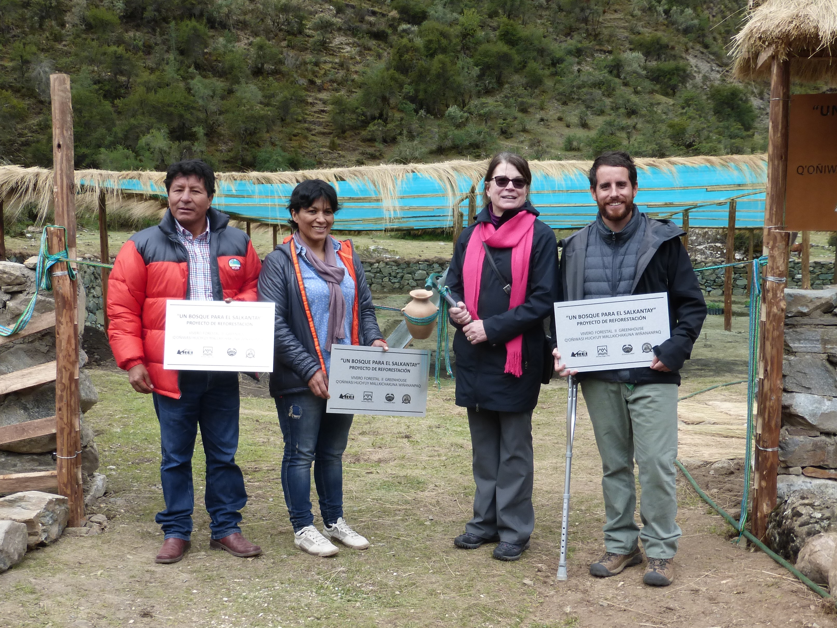 REI Adventures, Mountain Lodges of Peru and Yanapana Peru Open Greenhouse  to Reforest a Machu Picchu Trekking Route