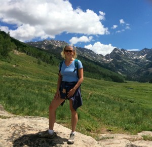 Lyn Mettler hiking Colorado
