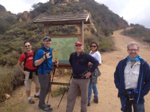 AdventureConnect hikers set out for a Saturday morning of active networking in Topanga Canyon.