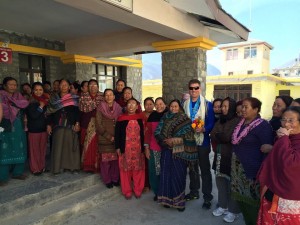 The Jomsom, Nepal 'Mothers Group' that does various community work, including the READ library in town. A kind and engaged group of women. To learn more about the organization, https://www.facebook.com/readnepal/ (founded by our own industry pioneer Toni Neubauer). Photo © Shannon Stowell