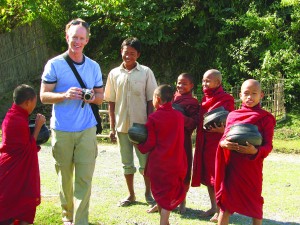 Pat O’Connell in Mrauk Oo, Burma