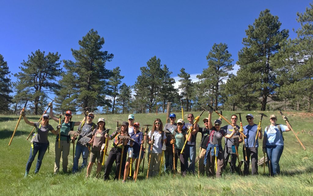 Eighteen Natural Habitat Adventures employees assisted with trail development in May 2017. © Natural Habitat Adventures