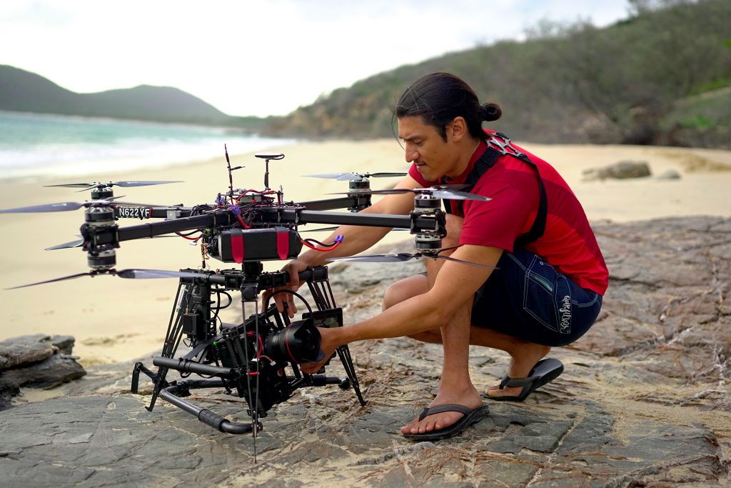 Director Jeff Orlowski and Custom-Built Drone Photo by Catherine Yrisarri © Chasing Coral